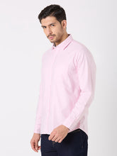 Pink Striped Regular Fit Shirt